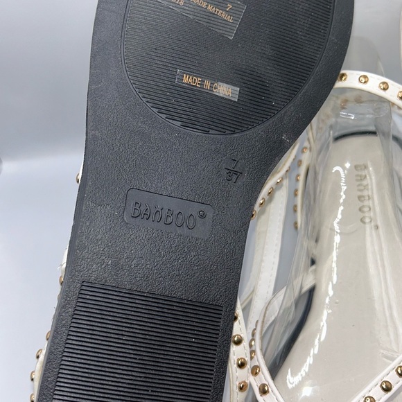 White Studded Sandals - Picture 5 of 5